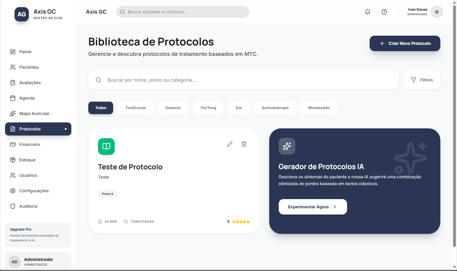Protocolos Axis GC